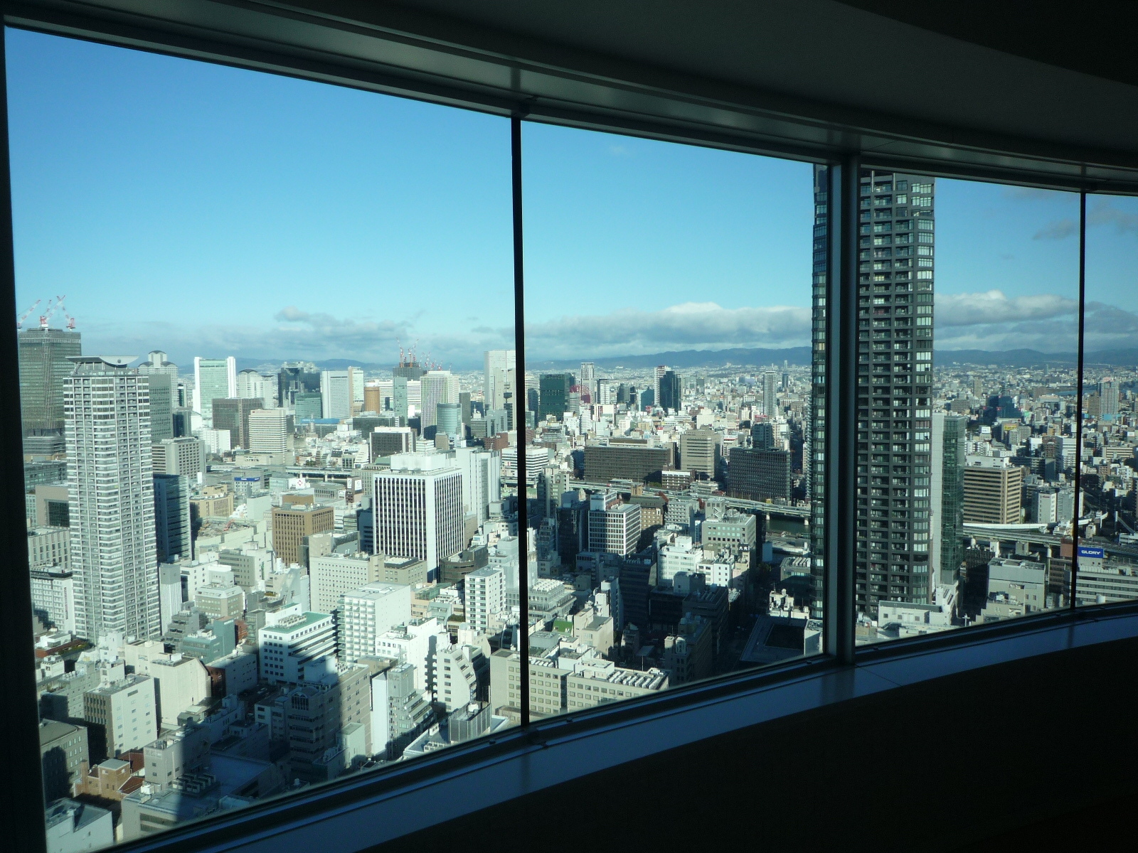 ガラスフィルム施工後の景色